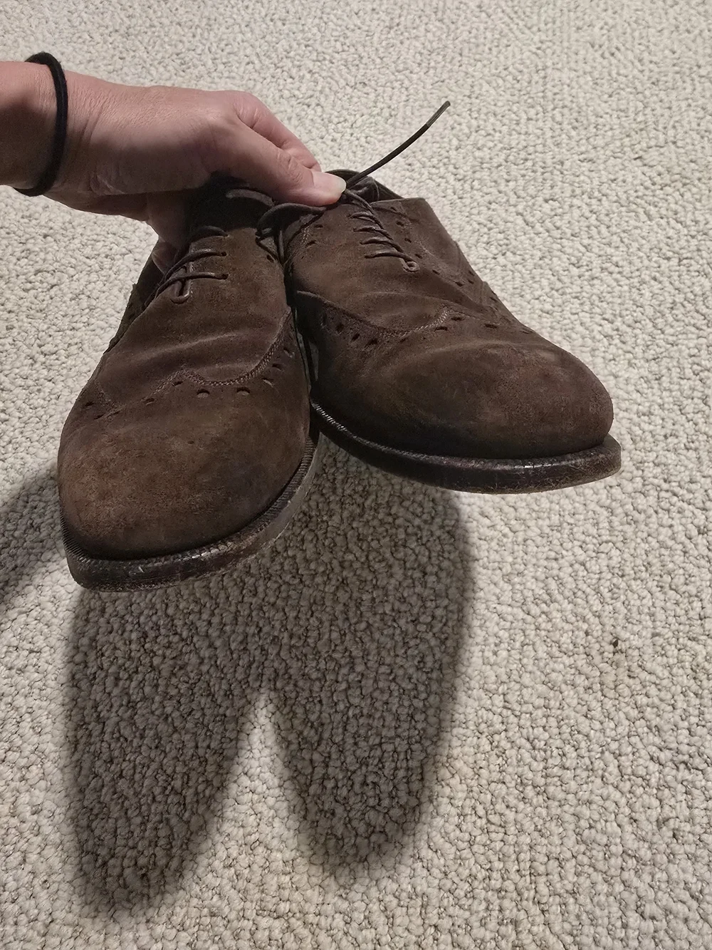 Men's Brown Suede FERRAGAMO